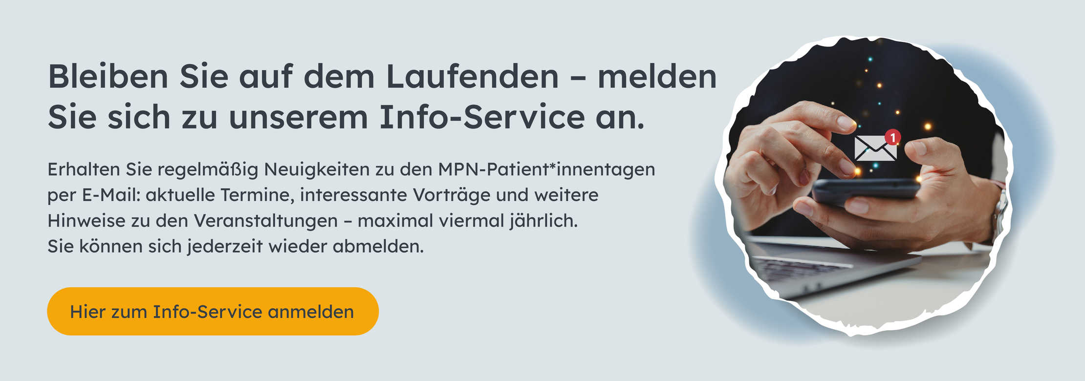 Banner zum Novartis-Infoservice.