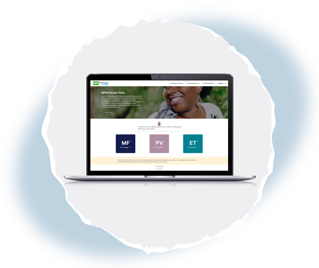 Ein Laptop, auf dem der MPN-Tracker angezeigt wird. 